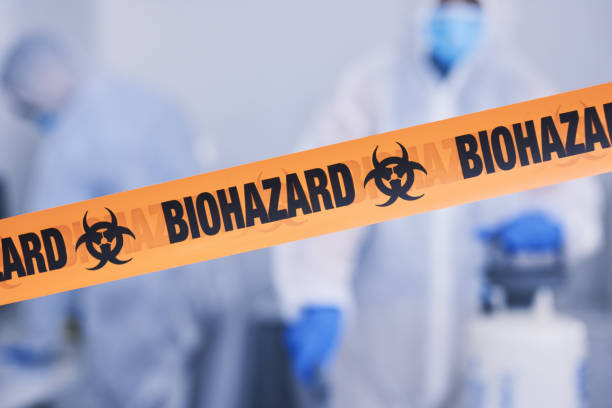 Professional Biohazard Cleanup technician working in Holmdel, NJ
